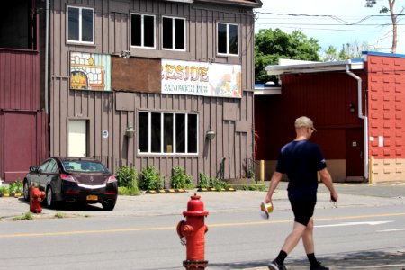 Derelict business in Schenectady, New York