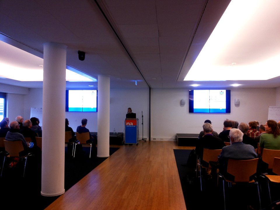 Den Haag-Nieuwjaarsborrel Wikimedia Nederland 2014-Nationaal Archief en de Koninklijke Bibliotheek (3)
