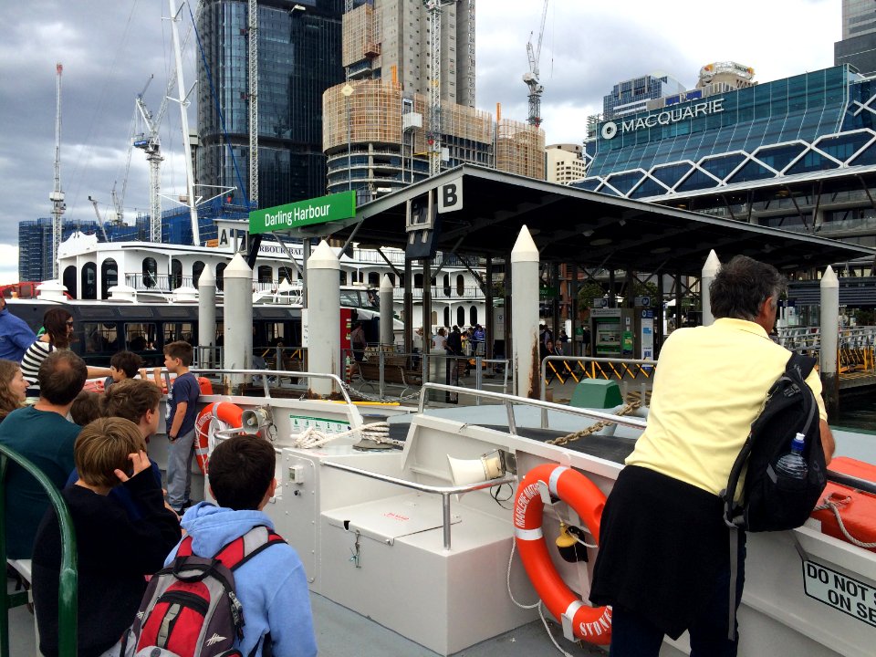 Departing Darling Harbour Wharf