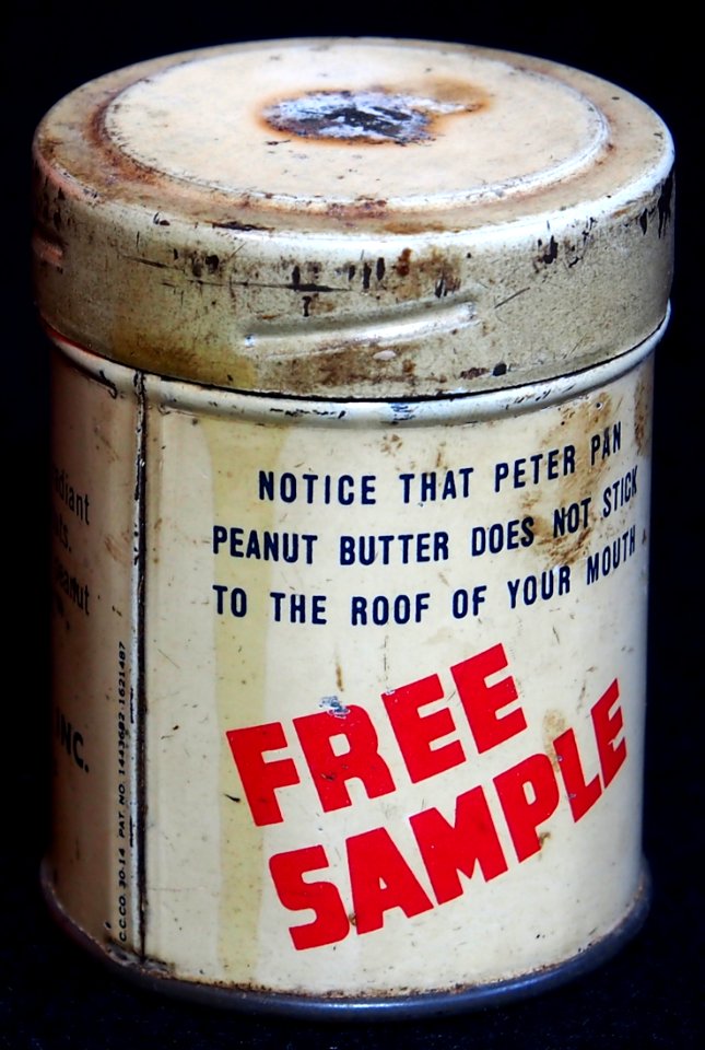 Derbys Peter Pan peanut butter sample blikje, foto6
