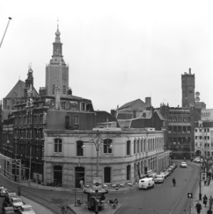Den Haag krijgt nieuw hart, rond het oud stadhuis, begonnen met afbreken gebouwe, Bestanddeelnr 917-1507