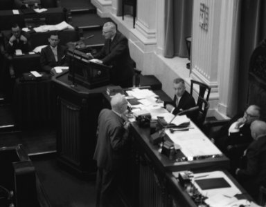 Deputatie van het Israelische parlement in de Tweede Kamer. Nadat de voorzitter , Bestanddeelnr 909-5442