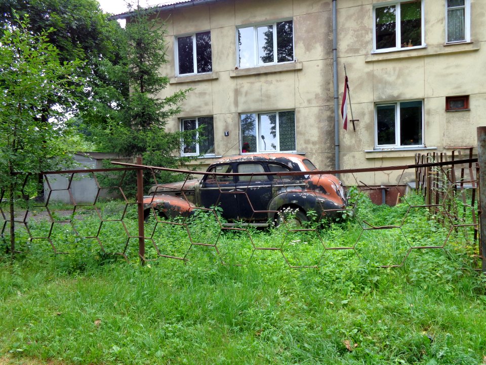 Derelict unknown car Riga