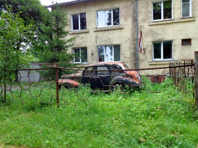 Derelict unknown car Riga
