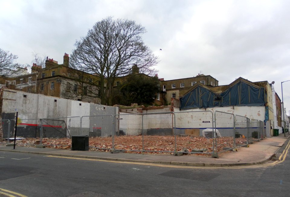 Derelict Site at Bristol Place, Brighton (January 2012)