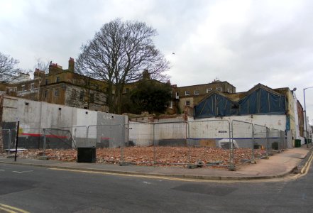 Derelict Site at Bristol Place, Brighton (January 2012)
