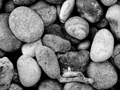 Pebbles sea roche