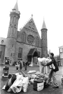Den Haag , hongerstaking Turken op Binnenhof tegen bewind in Turkije, Bestanddeelnr 932-9241