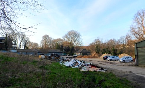 Derelict Land between British Engineerium and Hove Park, Hove (February 2014)