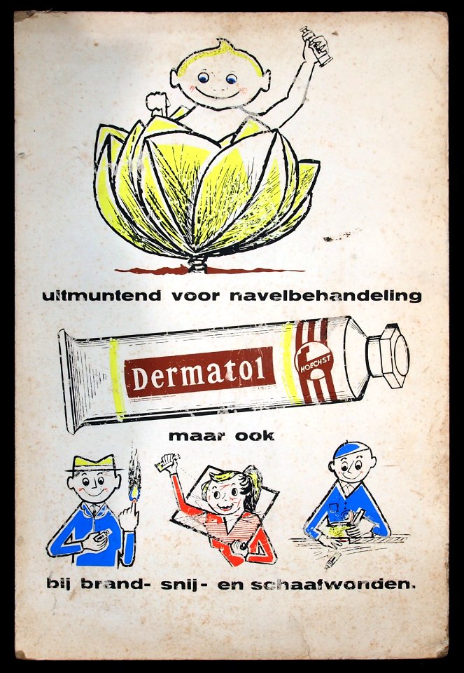 Dermatol kartonnen reclamebord