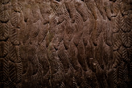 Details of the lamassu and palace reliefs of Neo-Assyrian king Ashurnasirpal (883-860 BC) at the Metropolitan Museum of Art