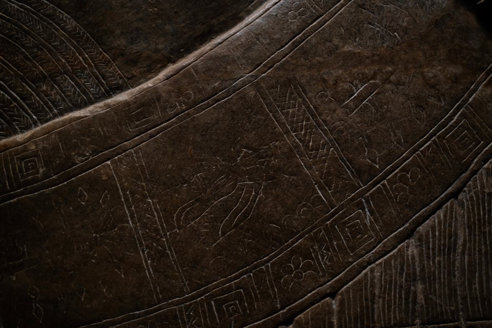 Details of the palace reliefs of Neo-Assyrian king Ashurnasirpal II (883-865 BC) on view at the Metropolitan Museum of Art
