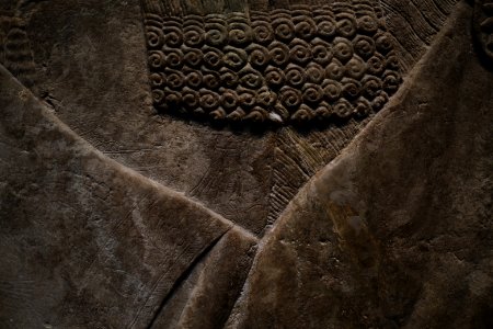 Details from the palace reliefs of Neo-Assyrian king Ashurnasirpal II (883-877 BC) on view at the Metropolitan Museum of Art