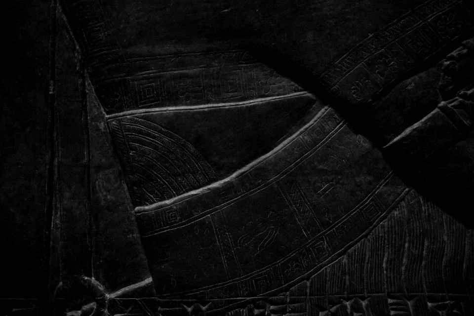 Details from the palace reliefs of Neo-Assyrian king Ashurnasirpal II (883-869 BC) on view at the Metropolitan Museum of Art