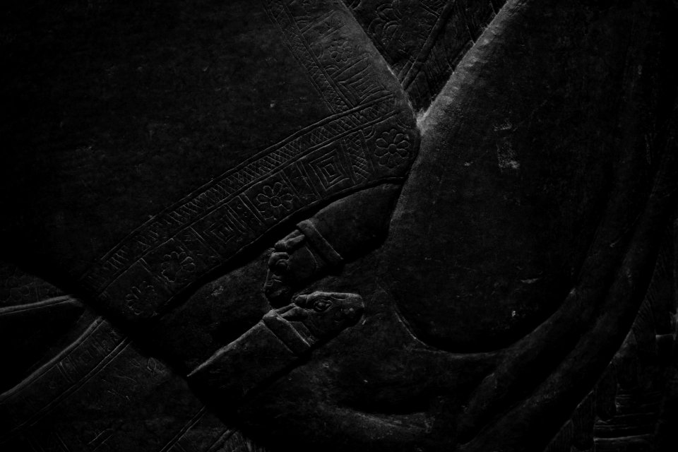 Details from the palace reliefs of Neo-Assyrian king Ashurnasirpal II (883-865 BC) on view at the Metropolitan Museum of Art