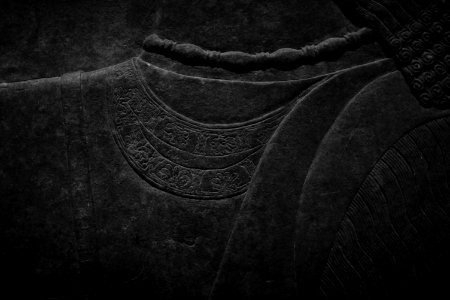 Details from the palace reliefs of Neo-Assyrian king Ashurnasirpal II (883-873 BC) on view at the Metropolitan Museum of Art