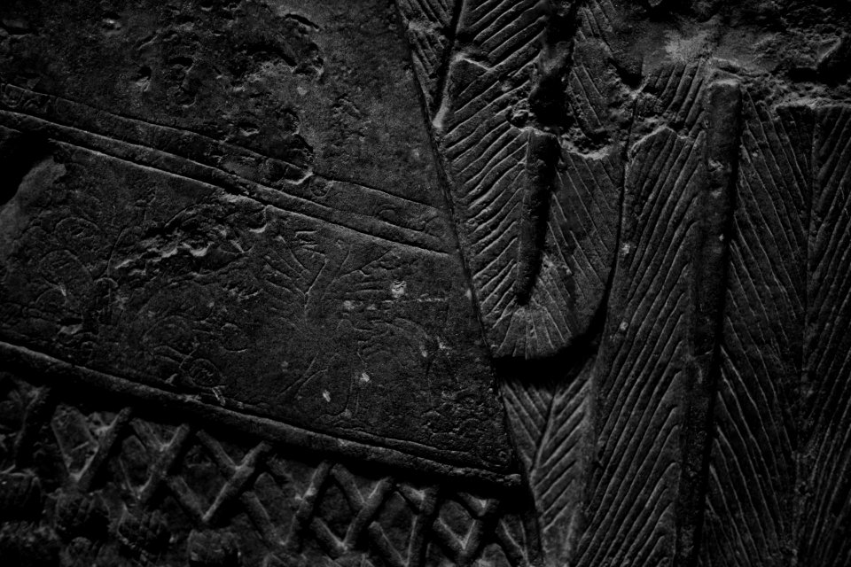 Details of the reliefs from the palace of Neo-Assyrian king Ashurnasirpal II (883-867 BC) on view at the Metropolitan Museum of Art