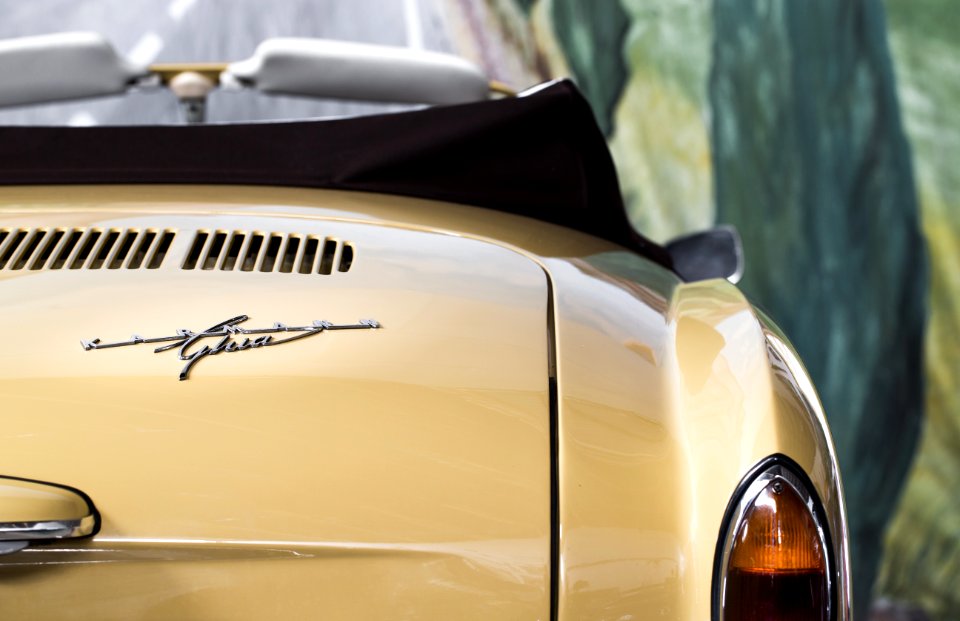 Detail Heckansicht, Karmann Ghia Typ 14 Coupé, SahiFa Braunschweig, AP3Q0143 edit