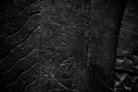 Details of the reliefs from the palace of Neo-Assyrian king Ashurnasirpal II (883-873 BC) on view at the Metropolitan Museum of Art