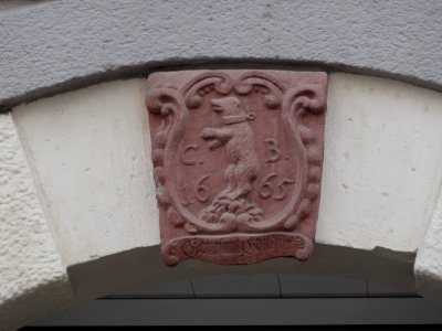 Detail über Hauseingang Marktstraße 6, Gotha