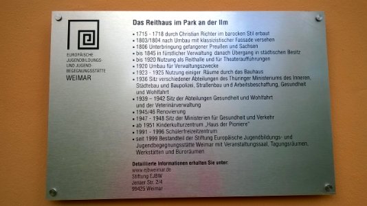 Detail am Reithaus in Weimar, Thüringen