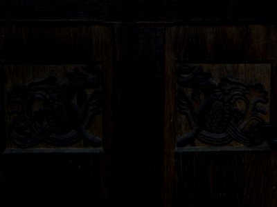 Detail an der Eingangtür zur Kirche in Reinsfeld
