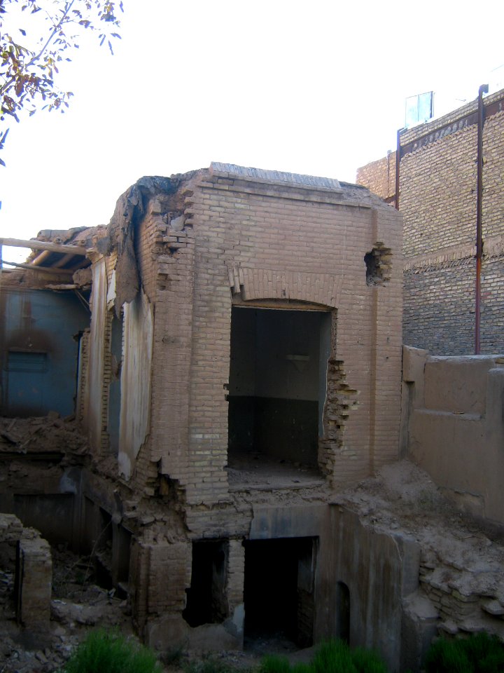 Destroyed house in Edalat ave - Nishapur