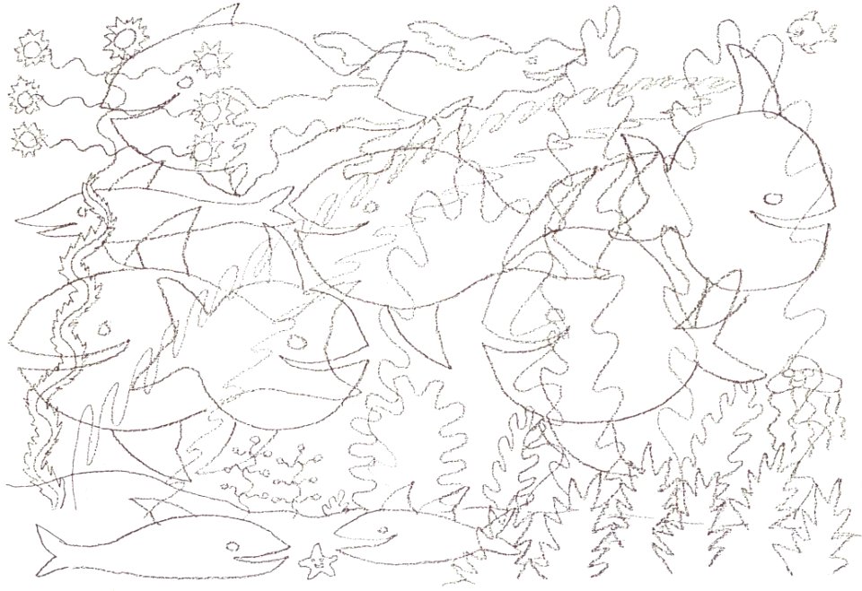 Dessin préparatoire à l'aquarelle 349 - 20 mars 1993