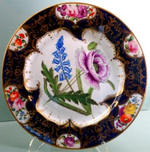Dessert service, Coalport Porcelain Manufactory, probably 1830s-1840s - Harewood House - West Yorkshire, England - DSC01653