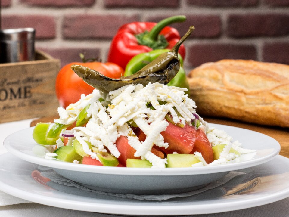 Tomatoes cucumbers cheese