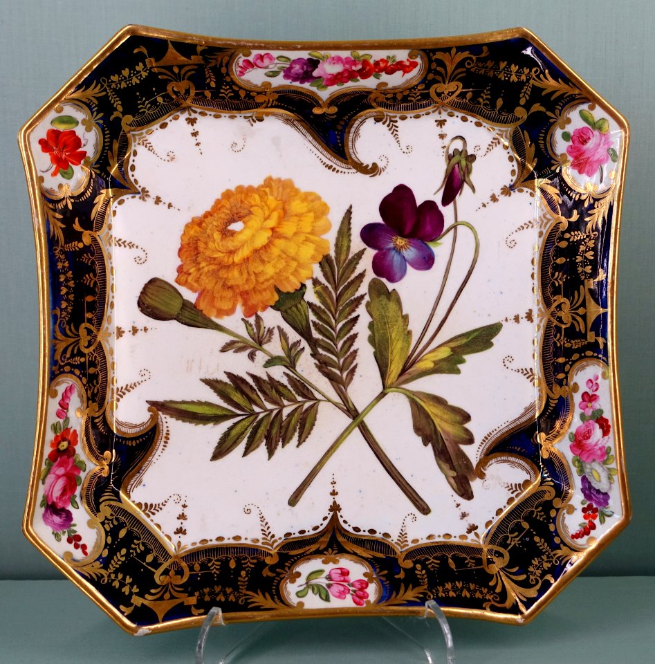 Dessert service, Coalport Porcelain Manufactory, probably 1830s-1840s - Harewood House - West Yorkshire, England - DSC01637
