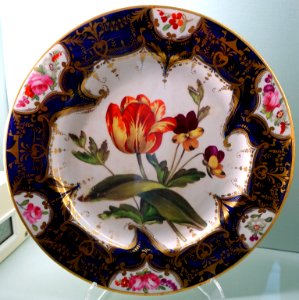 Dessert service, Coalport Porcelain Manufactory, probably 1830s-1840s - Harewood House - West Yorkshire, England - DSC01650