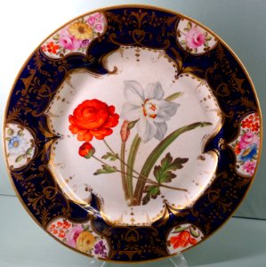 Dessert service, Coalport Porcelain Manufactory, probably 1830s-1840s - Harewood House - West Yorkshire, England - DSC01670