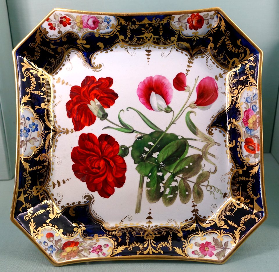 Dessert service, Coalport Porcelain Manufactory, probably 1830s-1840s - Harewood House - West Yorkshire, England - DSC01638