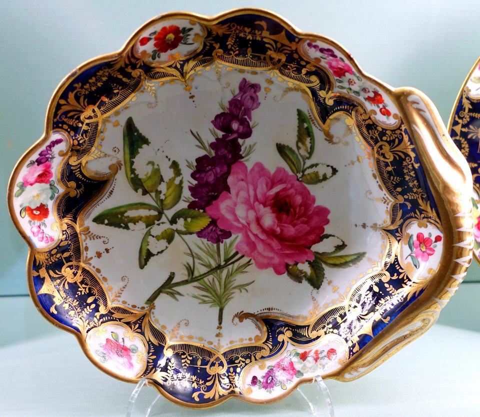 Dessert service, Coalport Porcelain Manufactory, probably 1830s-1840s - Harewood House - West Yorkshire, England - DSC01672