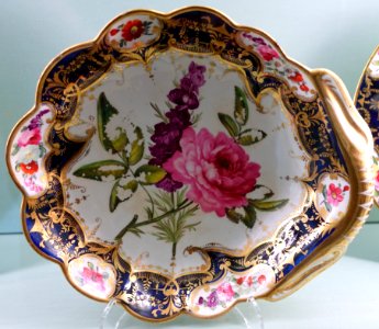 Dessert service, Coalport Porcelain Manufactory, probably 1830s-1840s - Harewood House - West Yorkshire, England - DSC01672