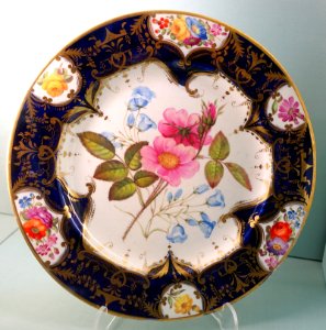 Dessert service, Coalport Porcelain Manufactory, probably 1830s-1840s - Harewood House - West Yorkshire, England - DSC01625