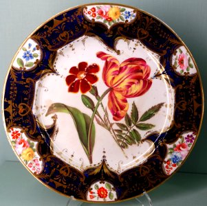 Dessert service, Coalport Porcelain Manufactory, probably 1830s-1840s - Harewood House - West Yorkshire, England - DSC01677