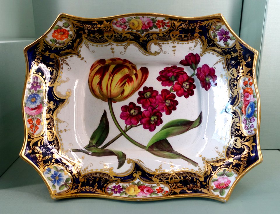Dessert service, Coalport Porcelain Manufactory, probably 1830s-1840s - Harewood House - West Yorkshire, England - DSC01620