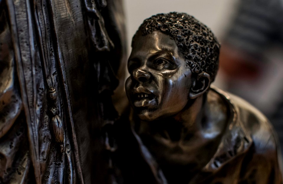 Detail of Celebratory Statuette of May 13th 1888 Abolition Allegory