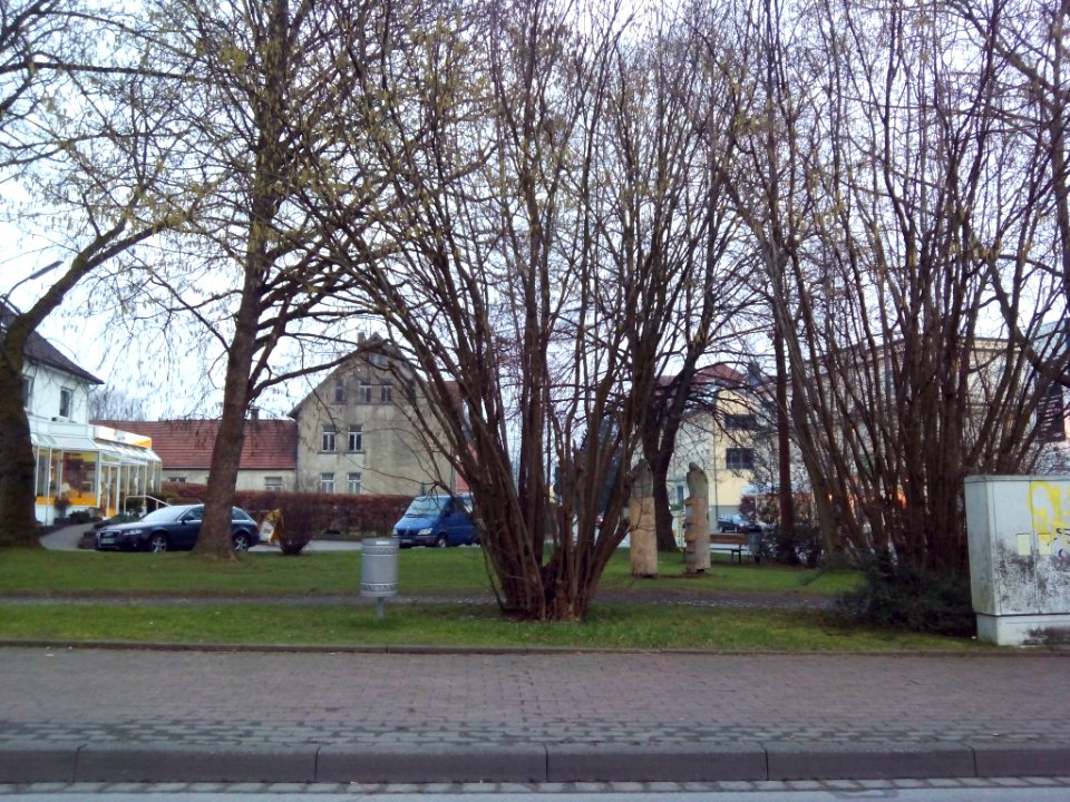 Der Lichtensteinplatz in Enger (19.02.2016)