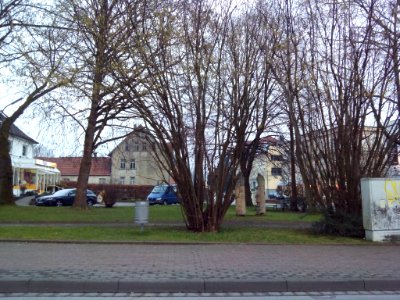 Der Lichtensteinplatz in Enger (19.02.2016)