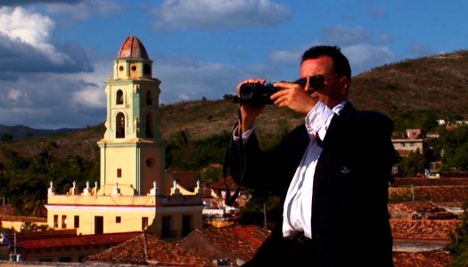 Desiderio MAURO en tournage à Trinidad de Cuba