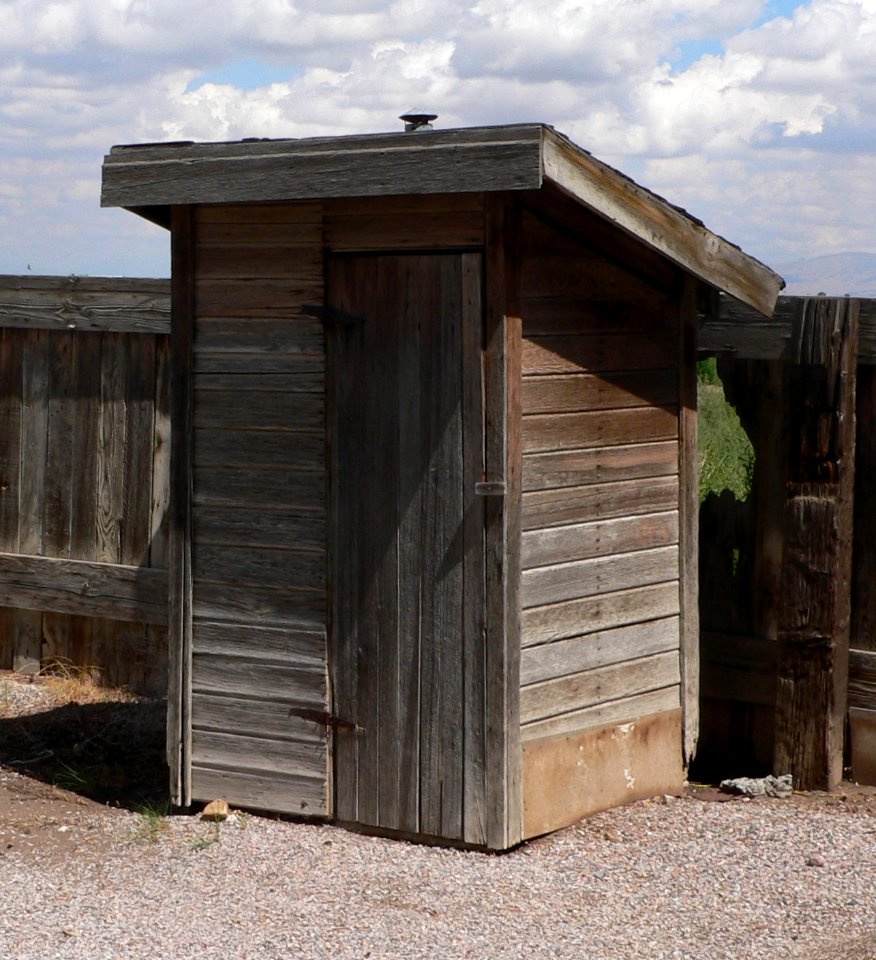 Deseret Relief Society Hall outhouse from SW 1