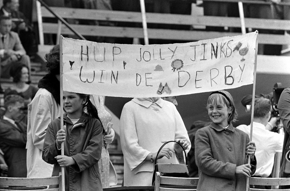 Derby Duindigt 1966, tijdens de race, Bestanddeelnr 919-2430