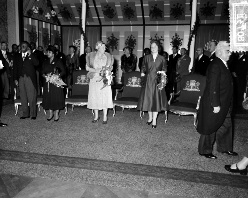 Derde dag bezoek president Tubman . Stadhuis Rotterdam, Bestanddeelnr 908-0731