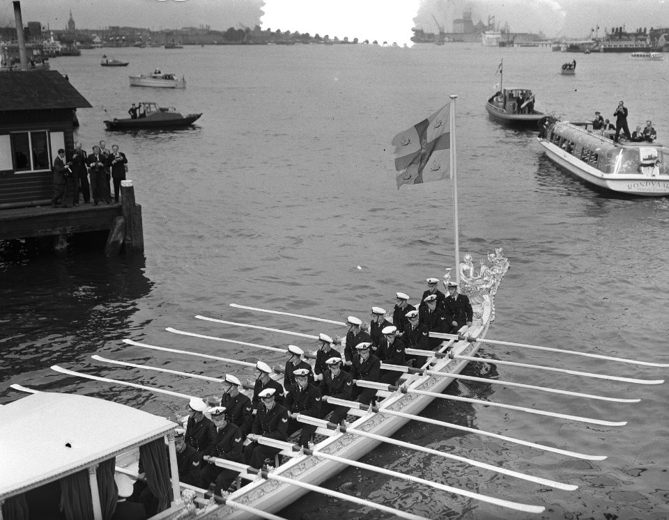 Derde dag bezoek Noorse Koning , Koninklijk bezoek aan Norge Koningssloep, Bestanddeelnr 906-6653