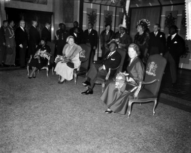 Derde dag bezoek president Tubman . Stadhuis Rotterdam, Bestanddeelnr 908-0734