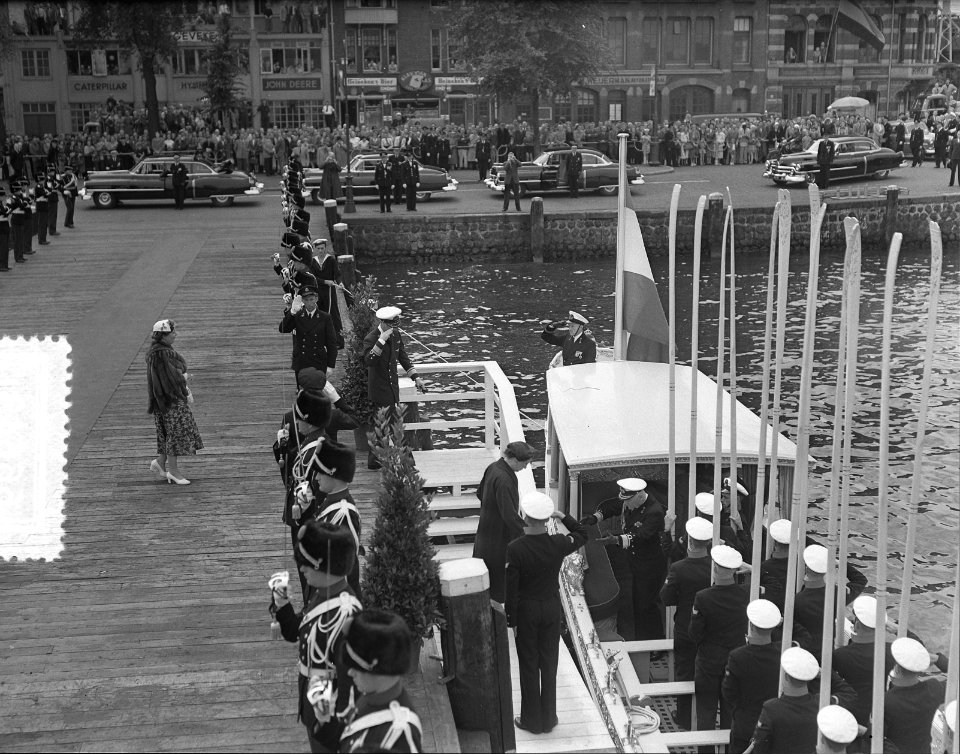 Derde dag bezoek Noorse Koning , Koninklijk bezoek aan Norge Koningssloep, Bestanddeelnr 906-6649
