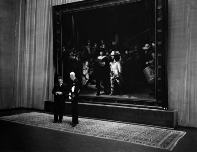 Derde dag bezoek Noorse Koning , bezoek Rijksmuseum, Bestanddeelnr 906-6645